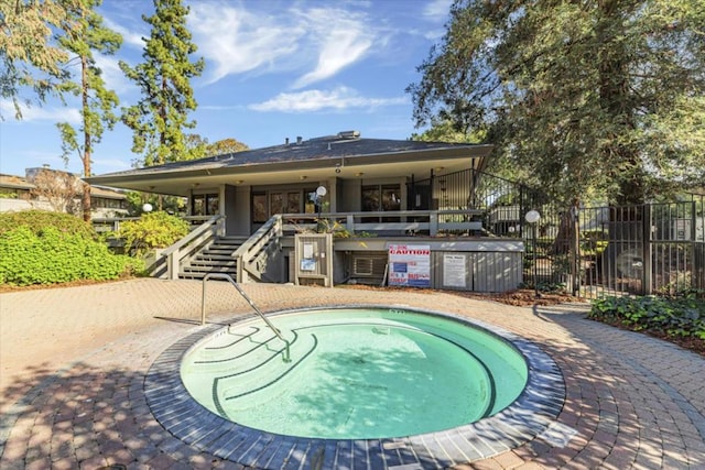 view of pool with a patio area