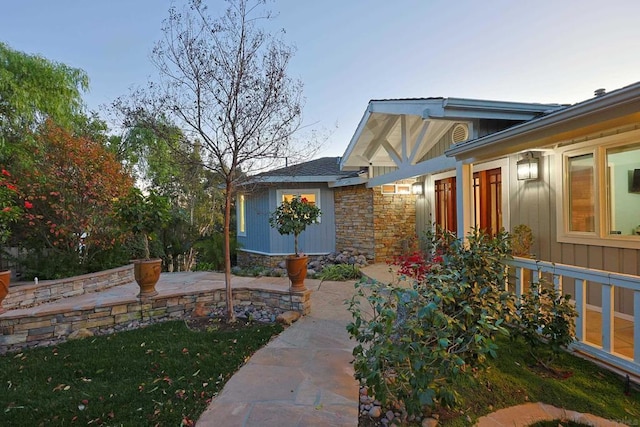 exterior space featuring a patio area