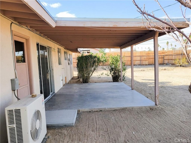 view of patio with ac unit