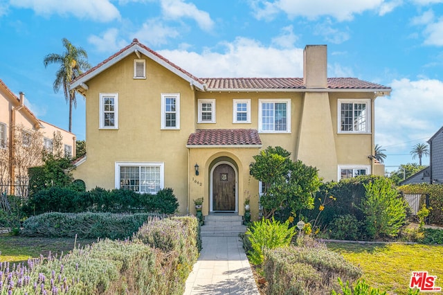 view of mediterranean / spanish house