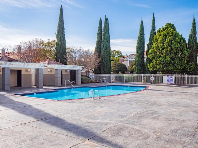 view of pool with a patio