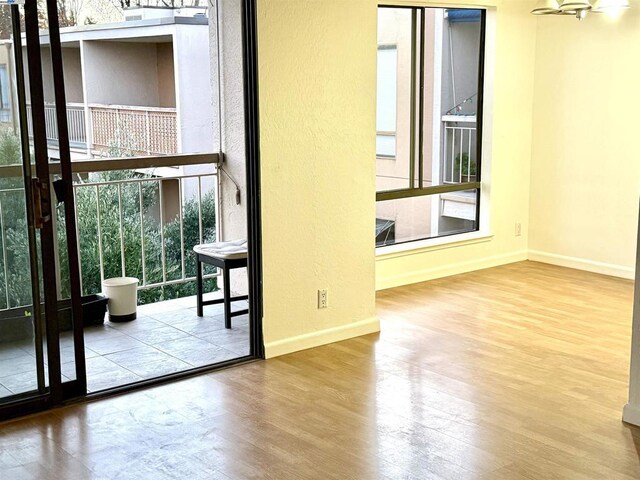 interior space featuring hardwood / wood-style floors