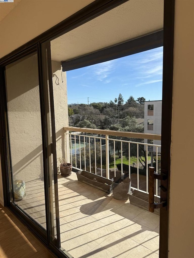 view of balcony