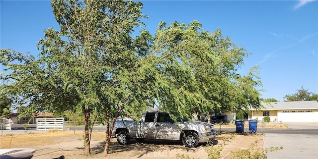 view of parking / parking lot