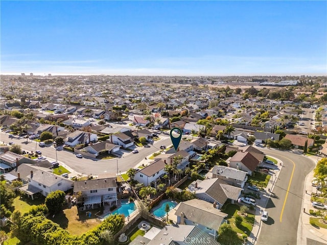 bird's eye view featuring a residential view