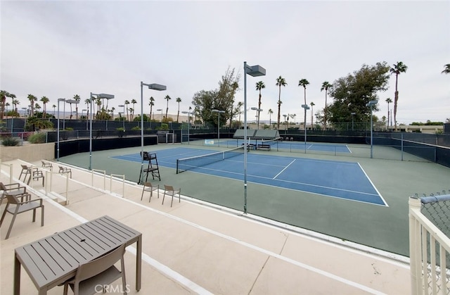 view of tennis court