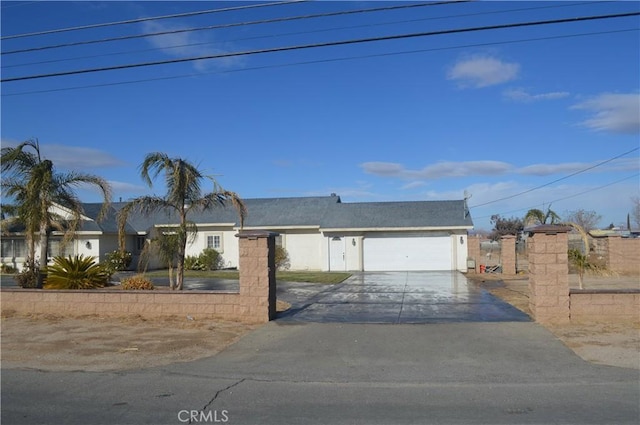 ranch-style house with a garage