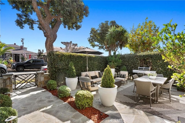 view of patio / terrace with outdoor lounge area