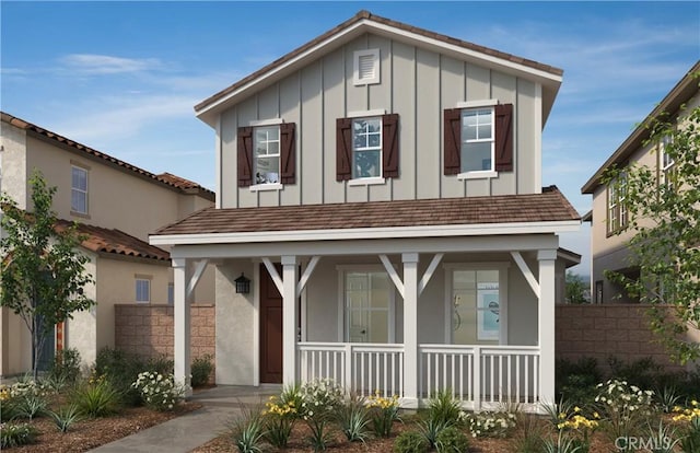 view of front of house with a porch