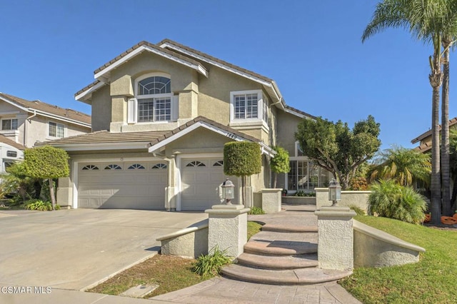 front facade featuring a garage