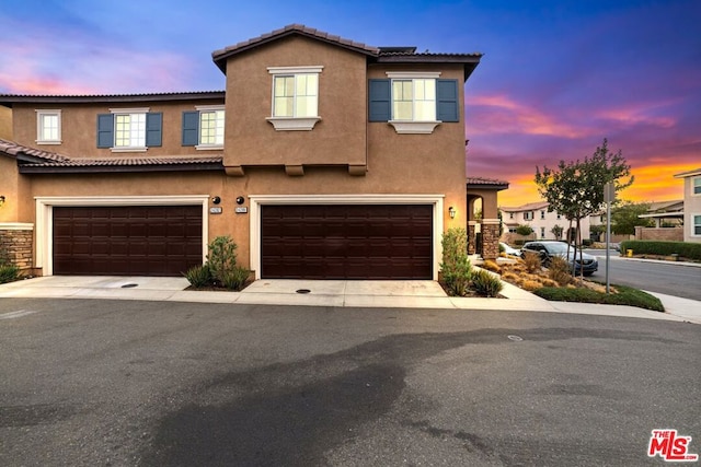 view of front of house featuring a garage