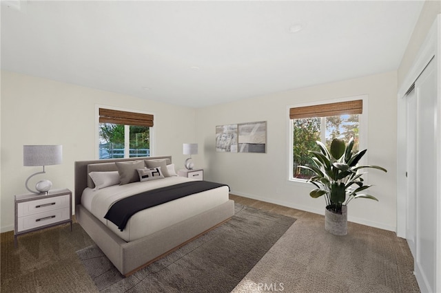 bedroom featuring a closet