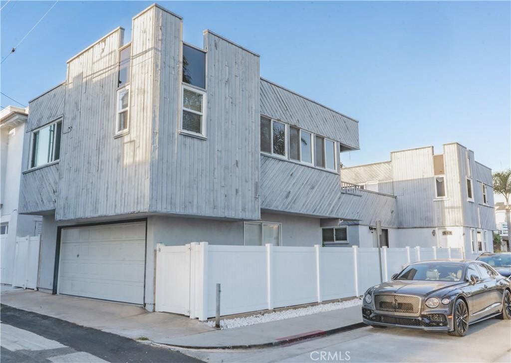 view of property with a garage