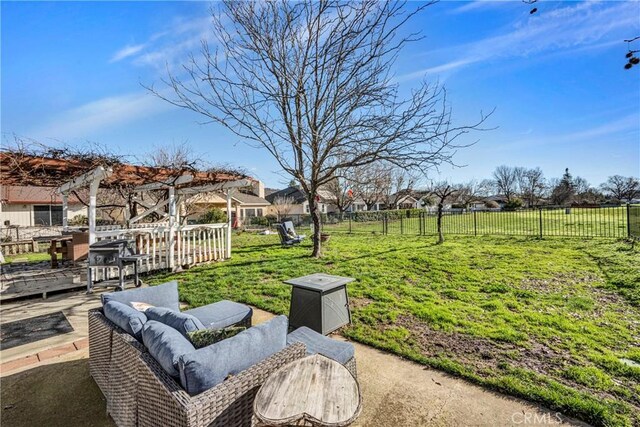 view of yard with a patio