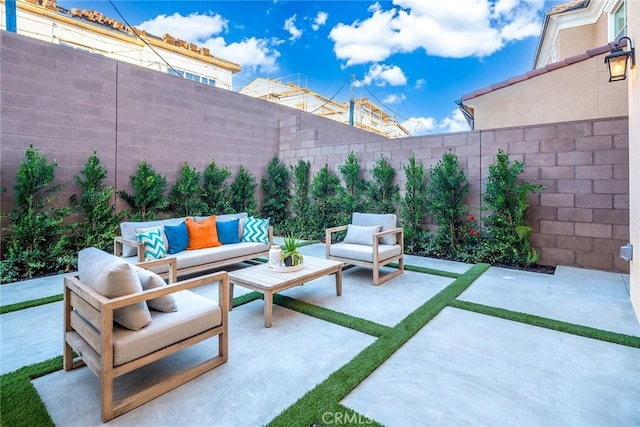 view of patio / terrace with outdoor lounge area