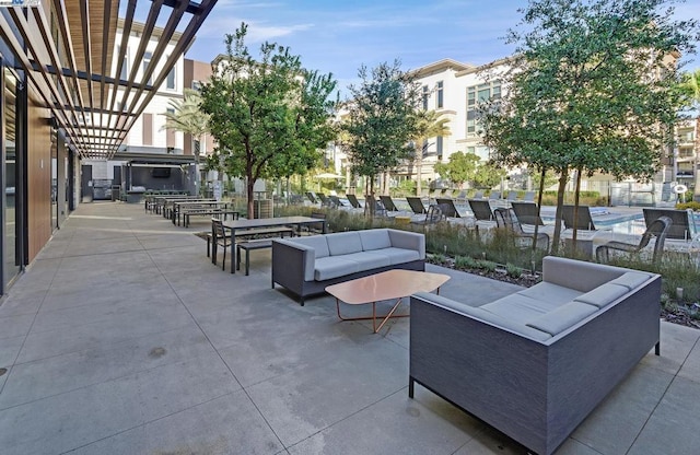 view of patio / terrace with an outdoor hangout area