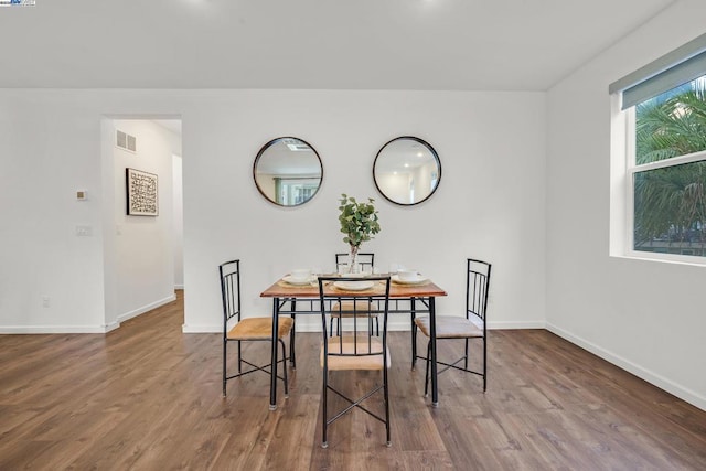 dining room featuring hardwood / wood-style floors