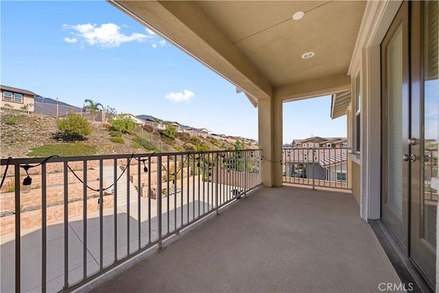 view of balcony