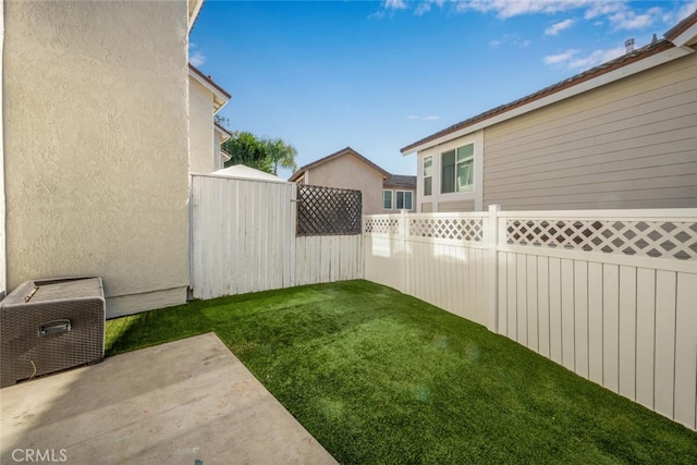 view of yard featuring a patio area