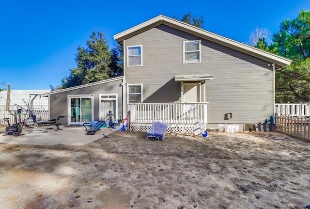 rear view of house featuring a patio area