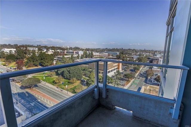 view of balcony