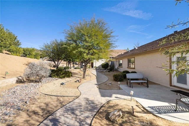 view of yard with a patio