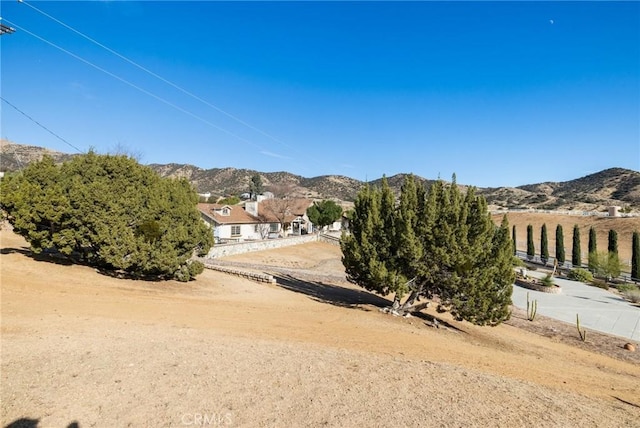 property view of mountains with a rural view