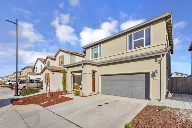 front facade featuring a garage