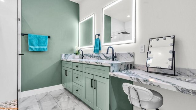 bathroom with vanity