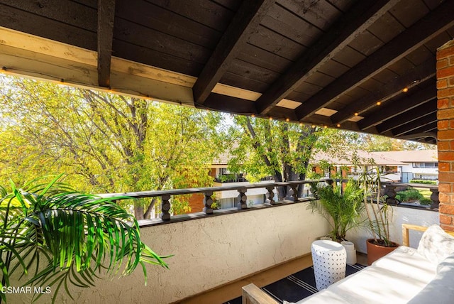 view of balcony