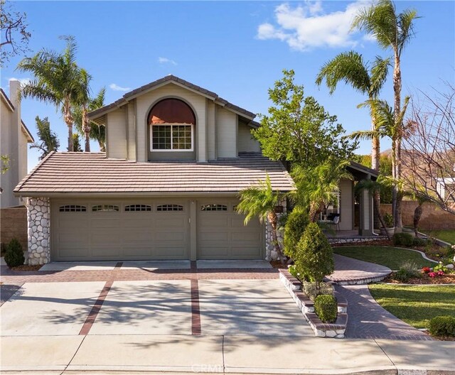 view of front of home featuring a garage