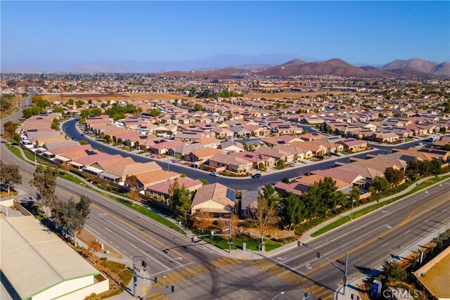 aerial view featuring a mountain view