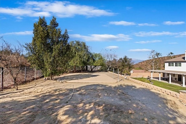 view of road featuring a mountain view