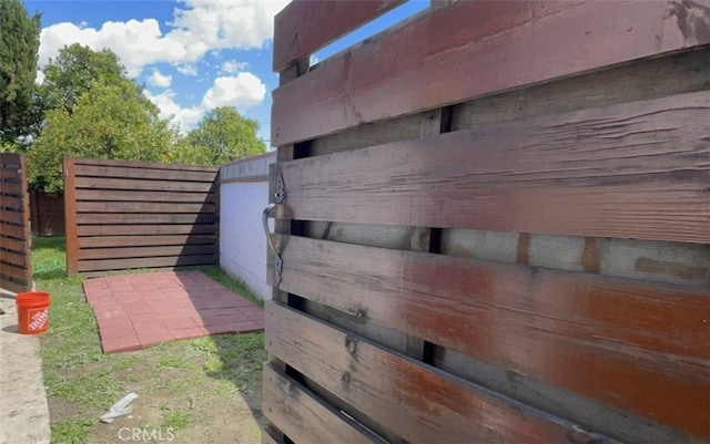 exterior details with fence