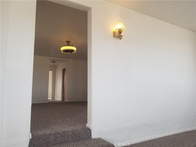 31072 Azurite Rd, Lucerne Valley, CA 92356 - stairway featuring baseboards and carpet floors
