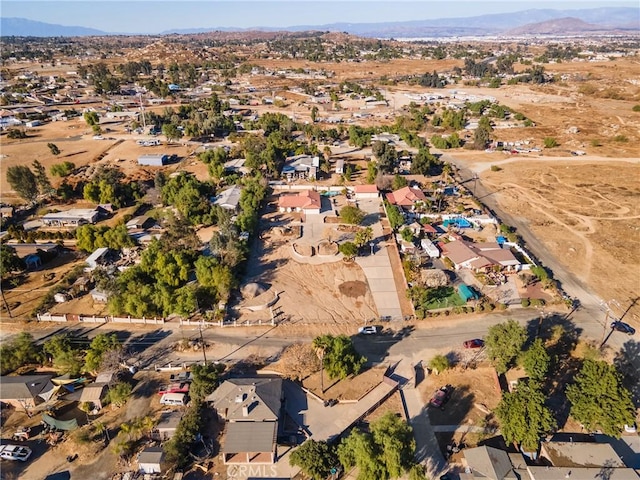 bird's eye view featuring a mountain view