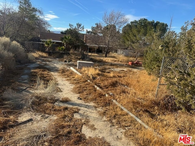 view of landscape featuring a rural view