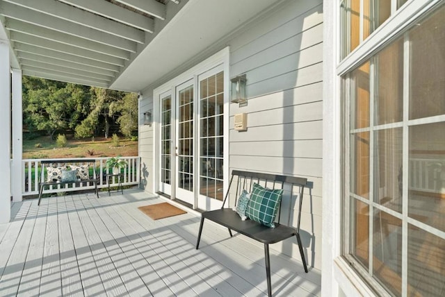 view of wooden terrace