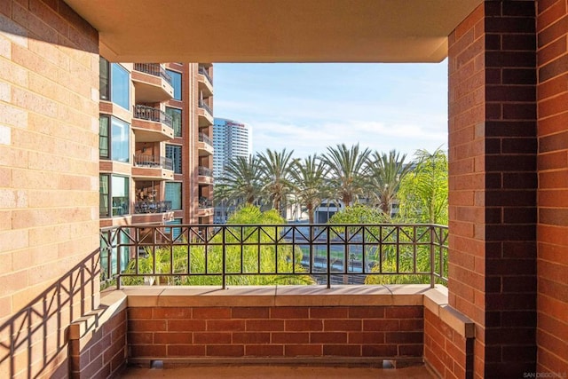 view of balcony