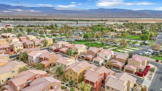 aerial view featuring a mountain view