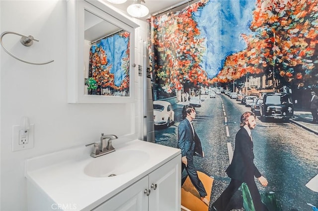 bathroom with vanity