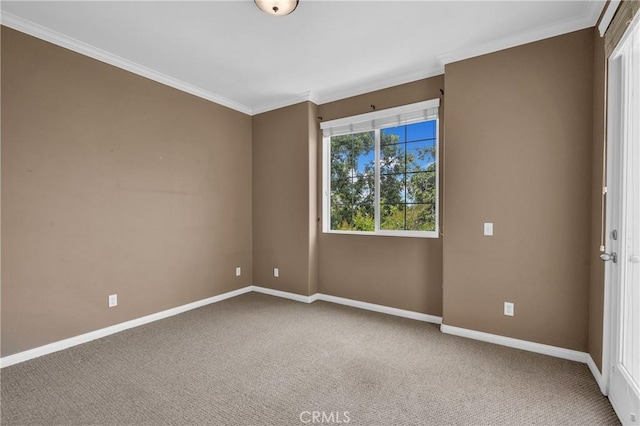 13637 Foster Ave Unit 5, Baldwin Park, CA 91706 - carpeted empty room featuring baseboards and crown molding