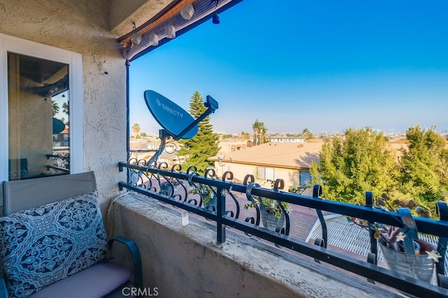 view of balcony