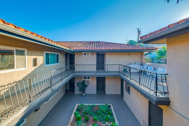 view of balcony