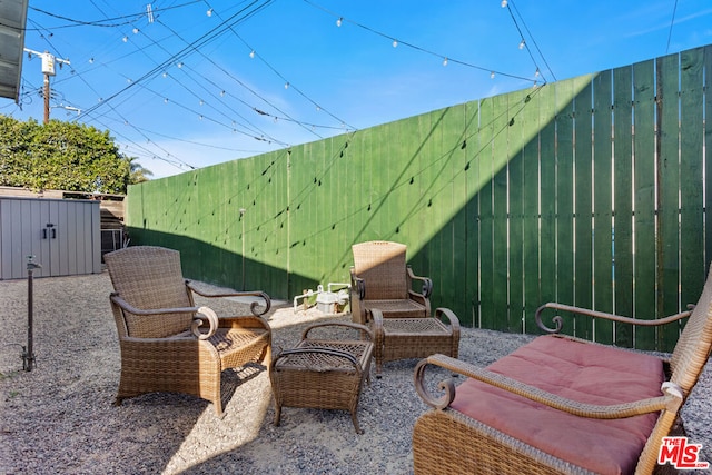 view of patio / terrace featuring outdoor lounge area