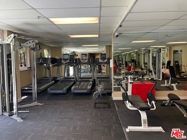 view of workout area