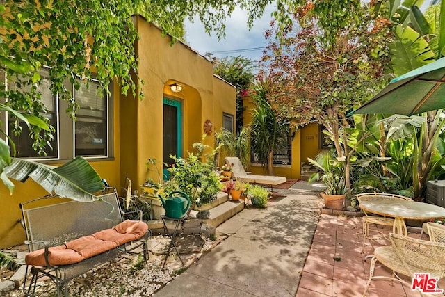 exterior space with a patio