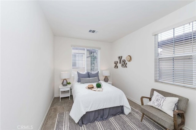 bedroom featuring carpet flooring