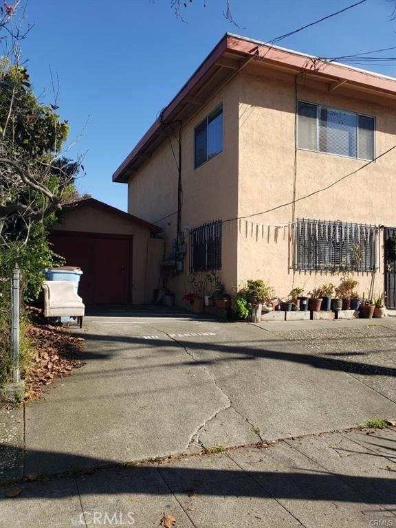 view of home's exterior with a garage