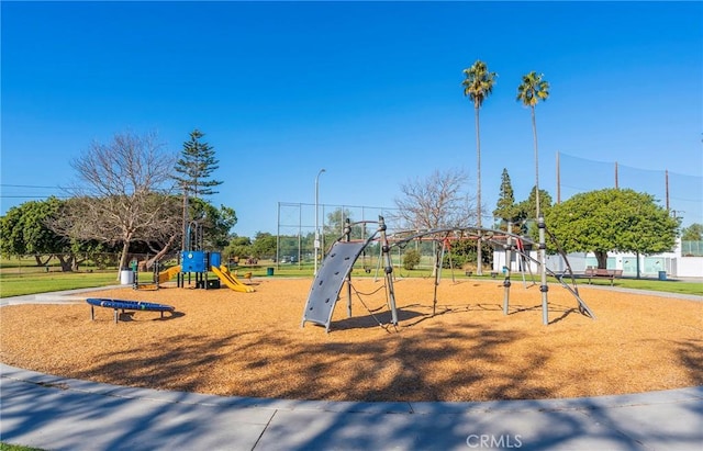 view of jungle gym